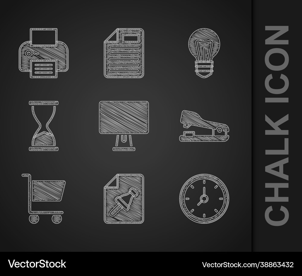Computermonitor Notizpapier mit Druckknopf einstellen Computermonitor Notizpapier mit Druckknopf einstellen vektorbild