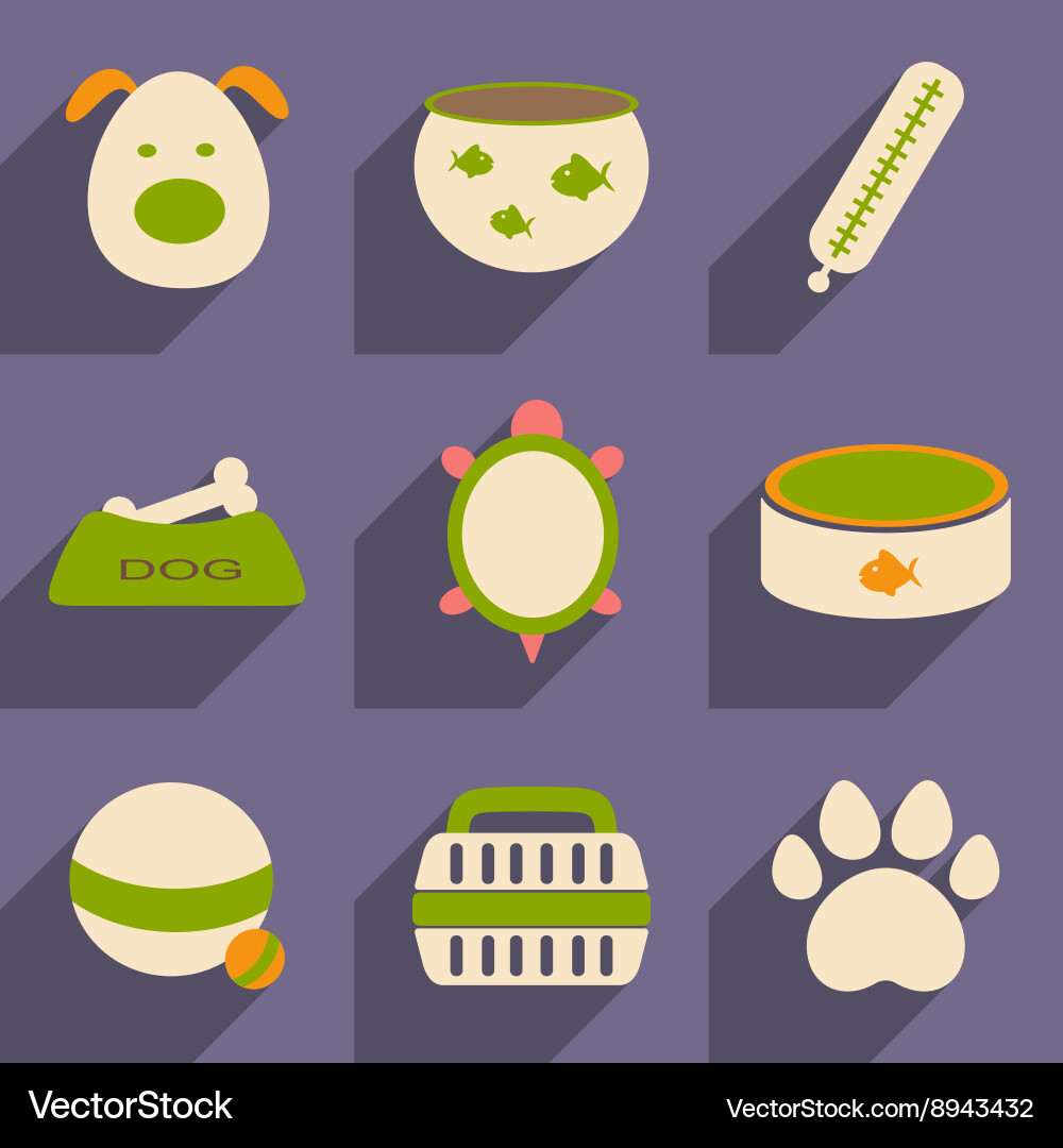 Flat with shadow concept and mobile application vector image
