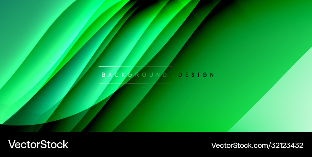 Fluid gradient waves with shadow lines and glowing Fluid gradient waves with shadow lines and glowing Vector Image