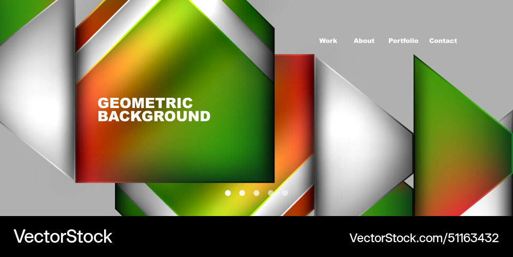 Geometric background with rectangles and triangles Vector Image