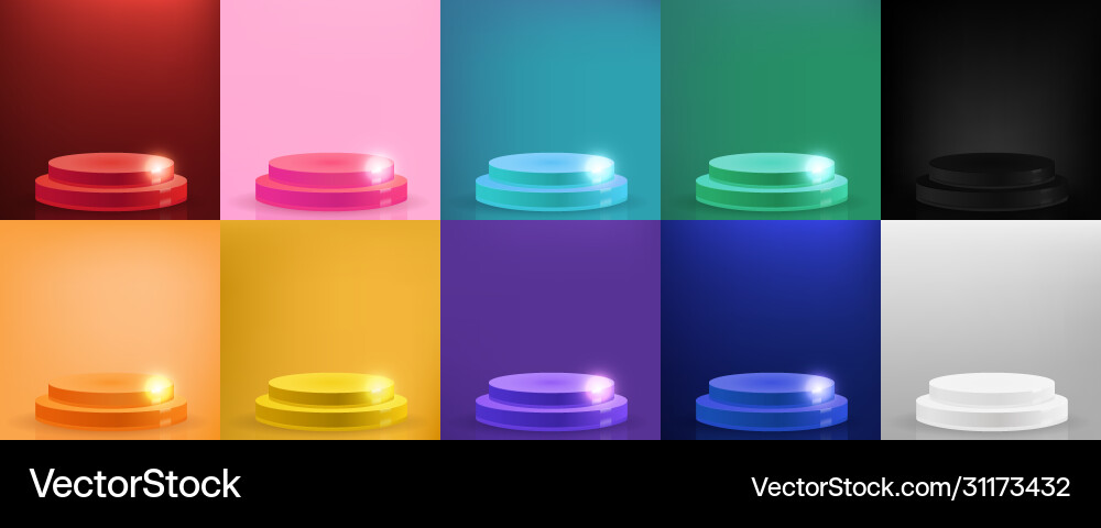Set stage product display background Set stage product display background vector image