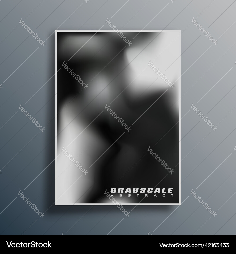 Abstract poster design with grayscale gradient Abstract poster design with grayscale gradient vector image