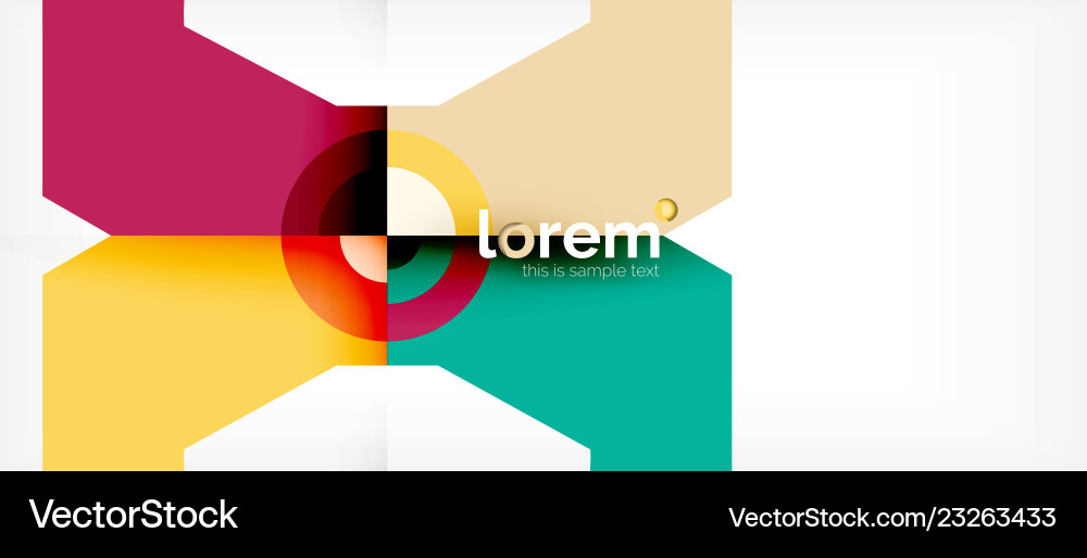 Abstract round elements composition background Vector Image