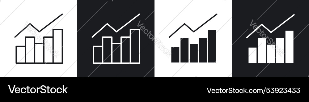 Chart histogram icon Chart histogram icon vector image