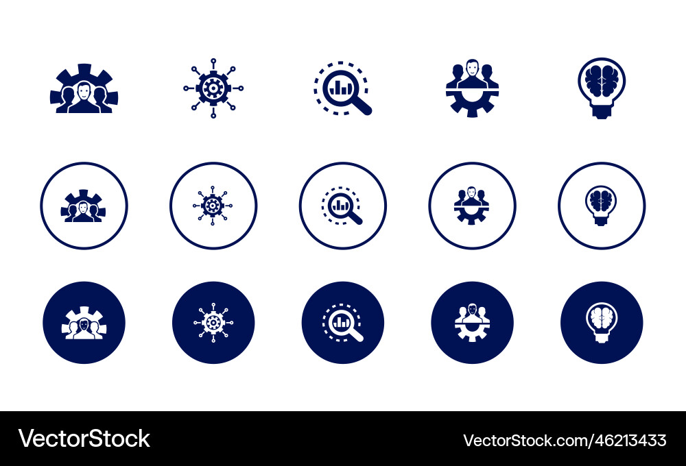 Development management analysis teamwork smart vector image