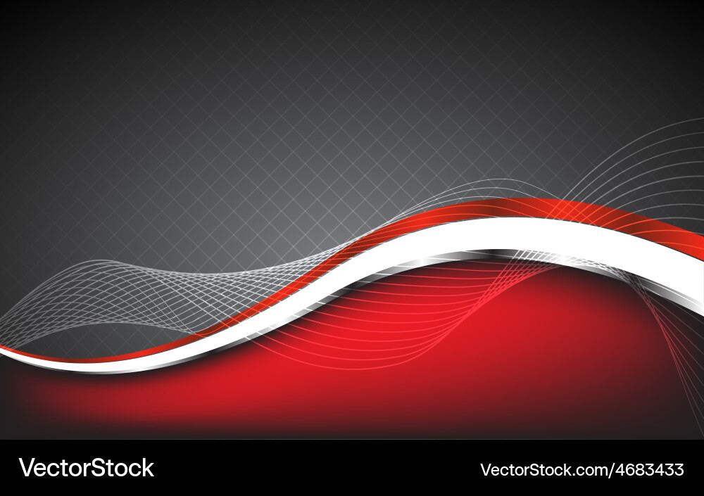 Dynamic Red Abstract Background vector image