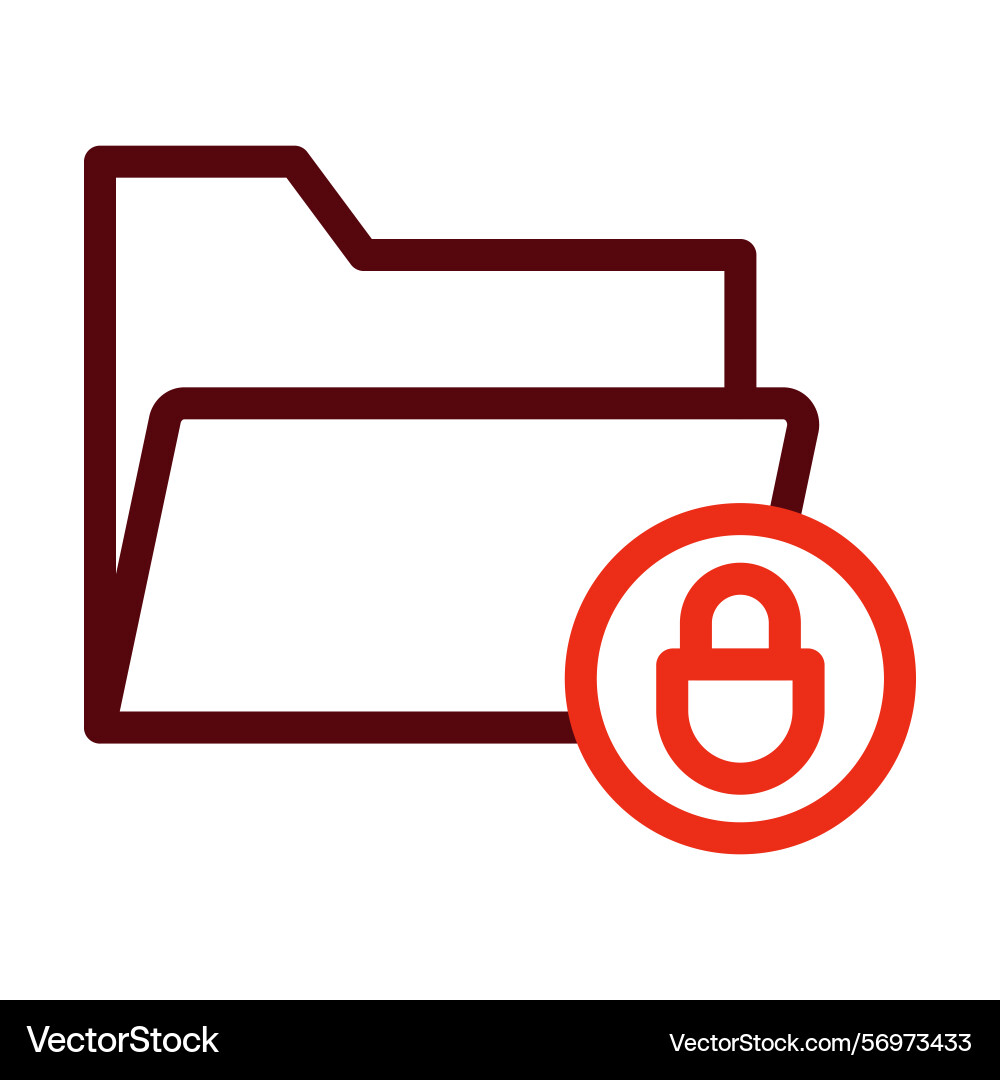 Encrypted data thick line two color icons for vector image