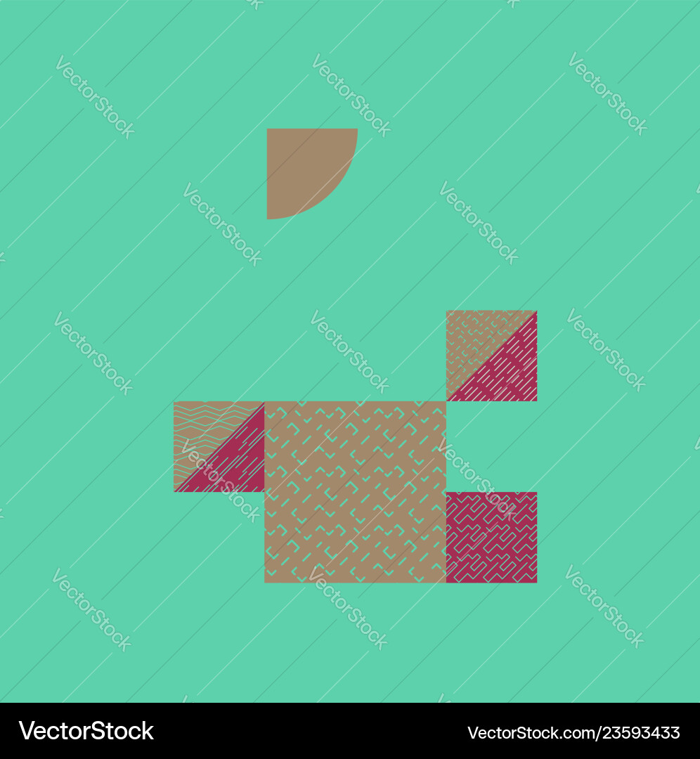 Modern Geometric Shape Collection vector image