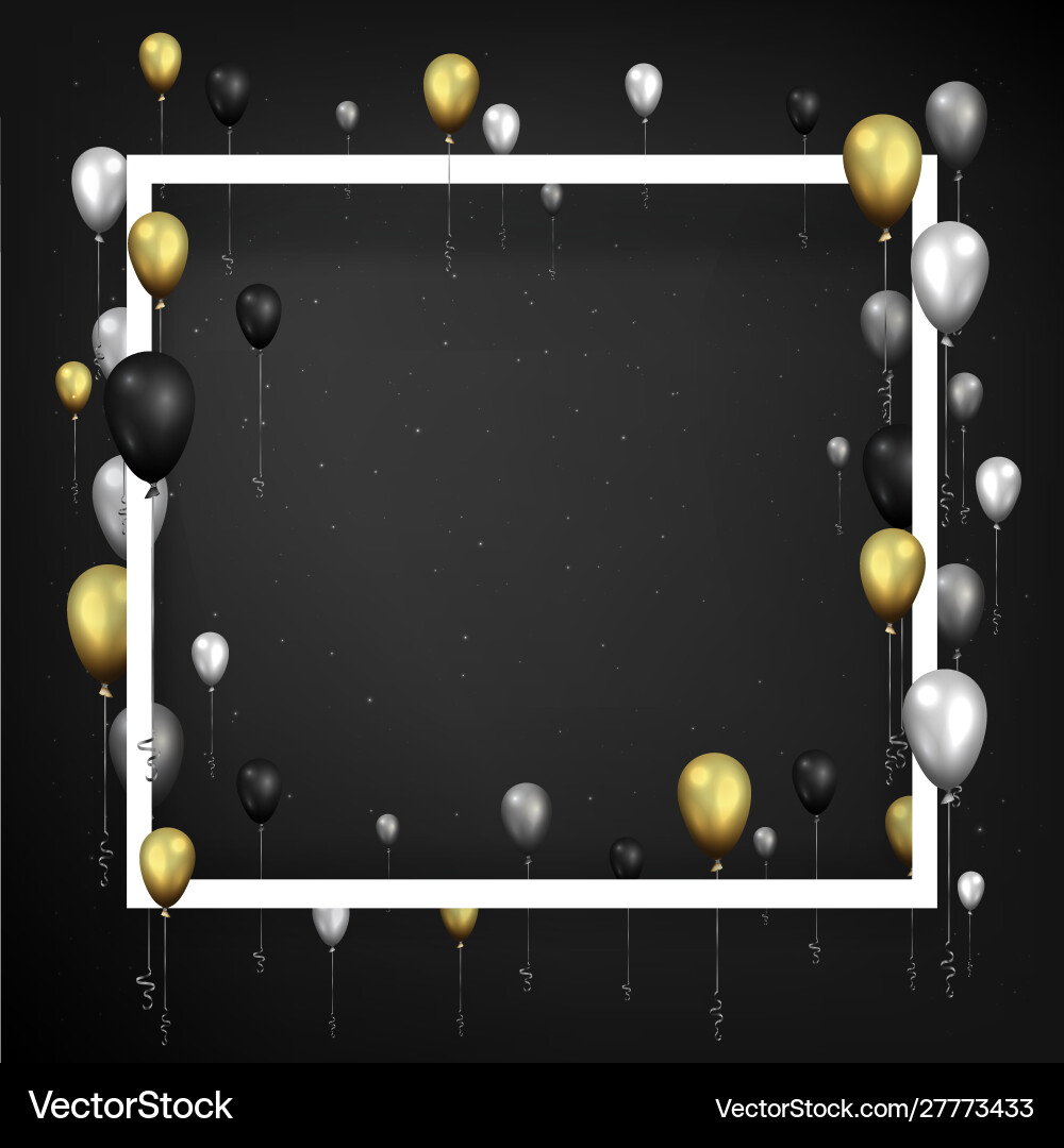 Realistic balloons background for web and print Realistic balloons background for web and print Vector Image