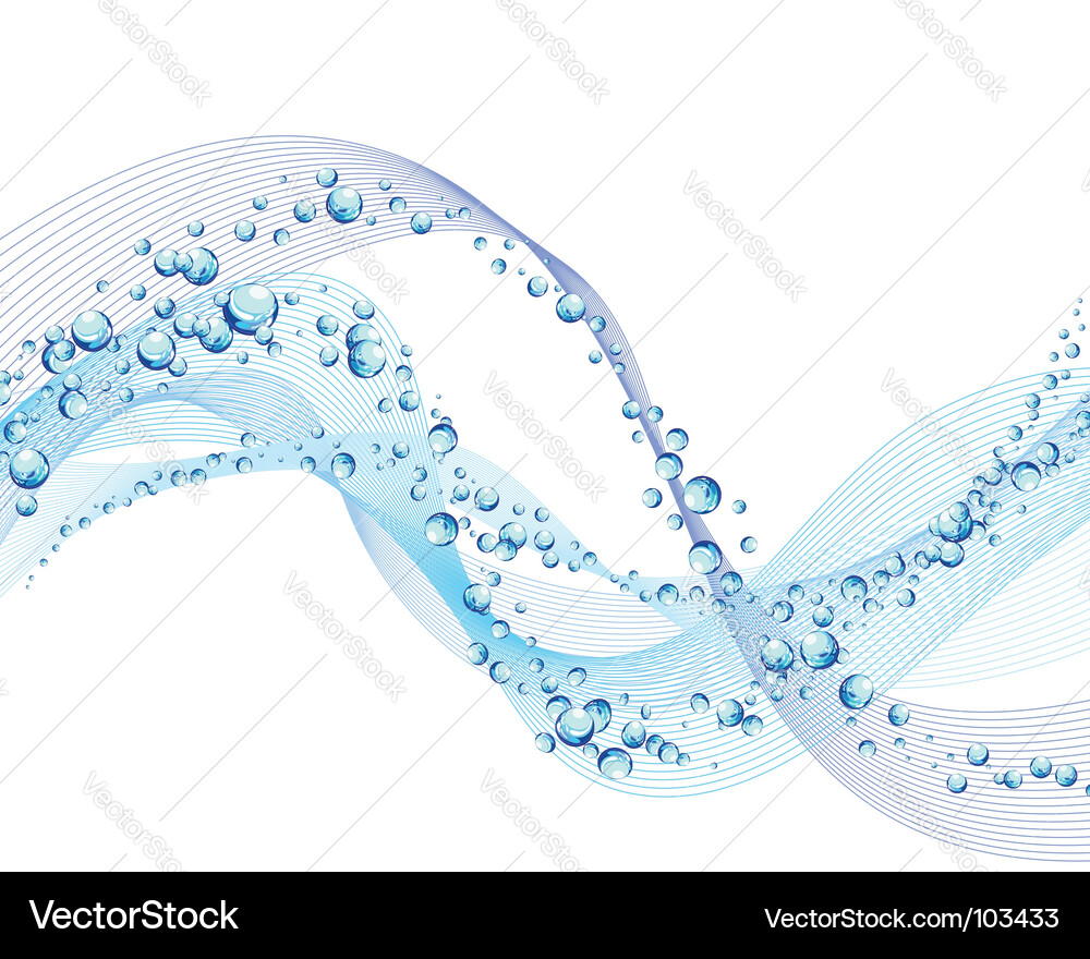 Water Flow Background Vector Image