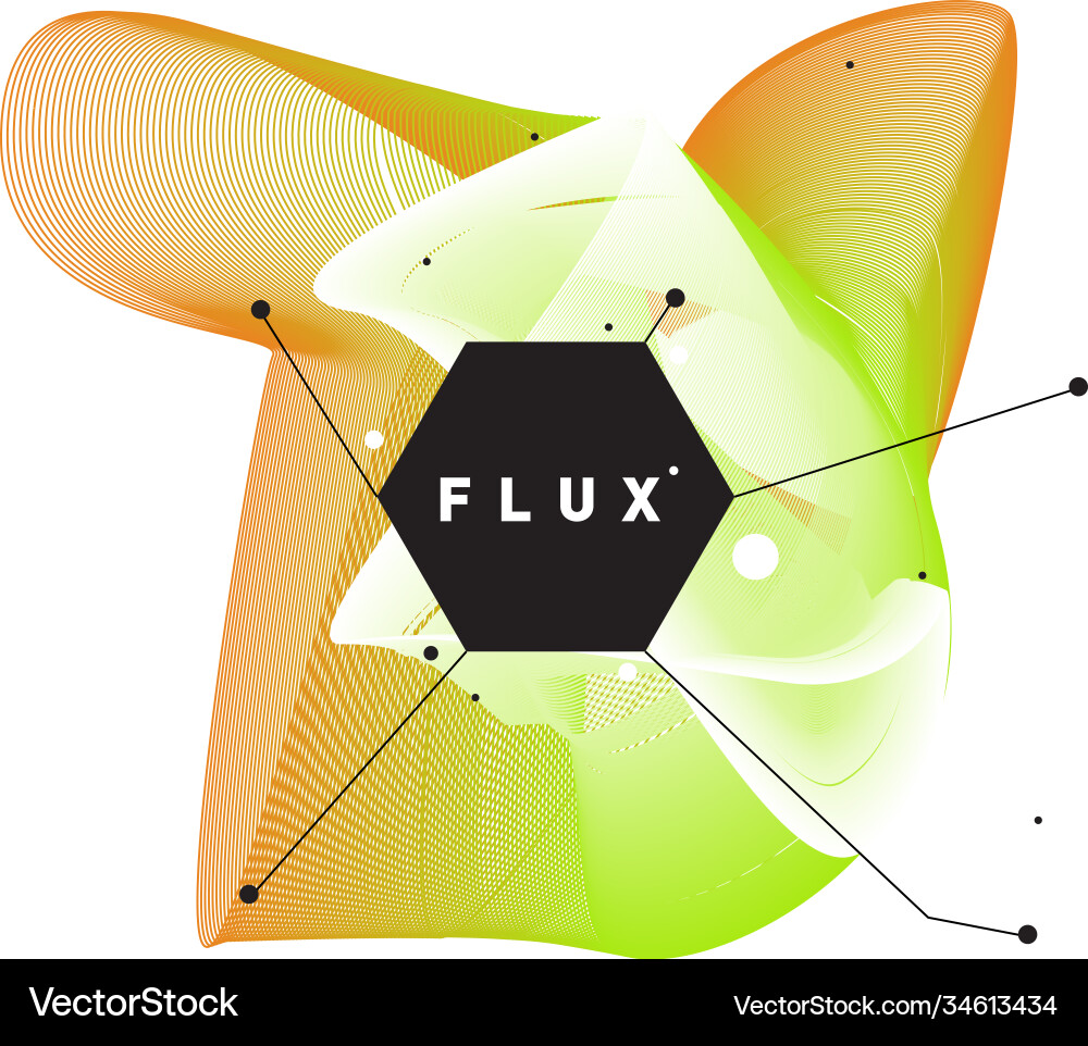 3d colorful wave background dynamic flux effect 3d colorful wave background dynamic flux effect Vector Image