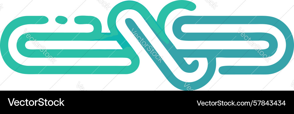 Abstract knot symbol intertwined connection Vector Image