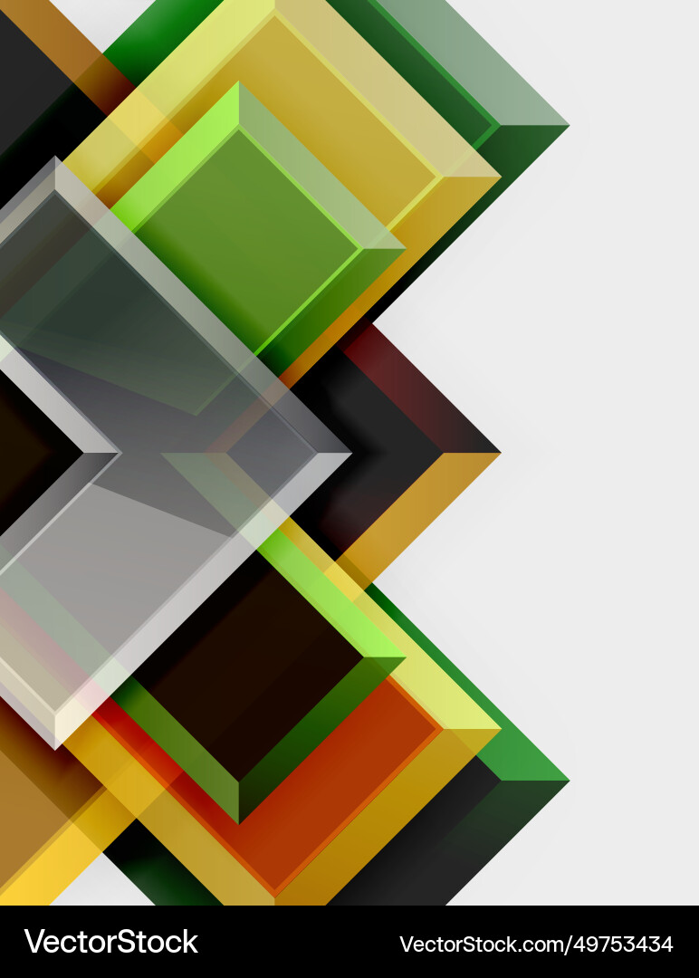Arrow square geometric abstract background Arrow square geometric abstract background vector image