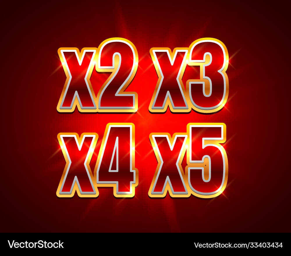 Bonus 2x 3x 4x 5x Preisträger großer Jackpot Bonus 2x 3x 4x 5x Preisträger großer Jackpot vektorbild