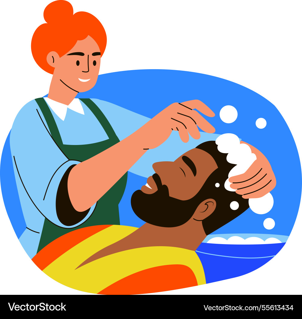 Shampooing Royalty Free Vector Image - VectorStock
