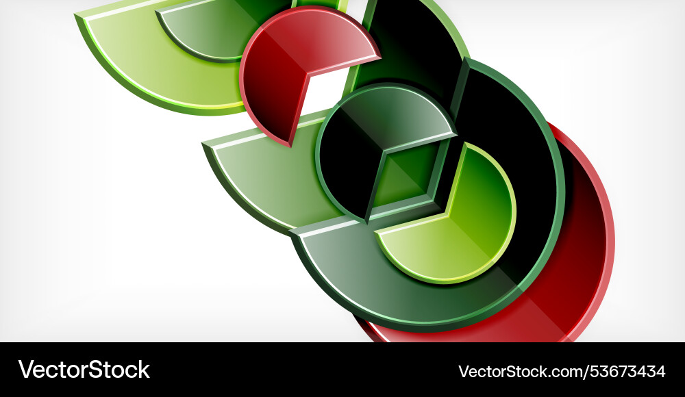 Trendy round shapes with triangular angle design Trendy round shapes with triangular angle design vector image