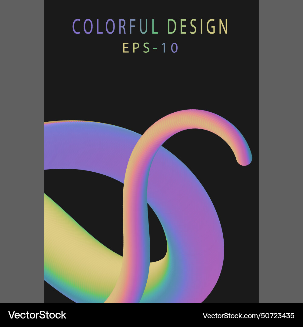 A dynamic form of color mixing the colorful vector image