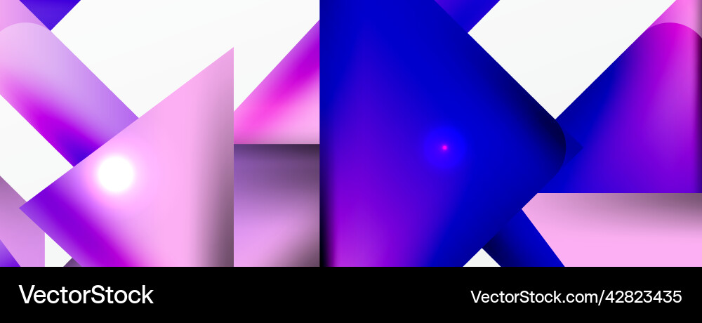 Dynamic 3d geometric abstract background Vector Image