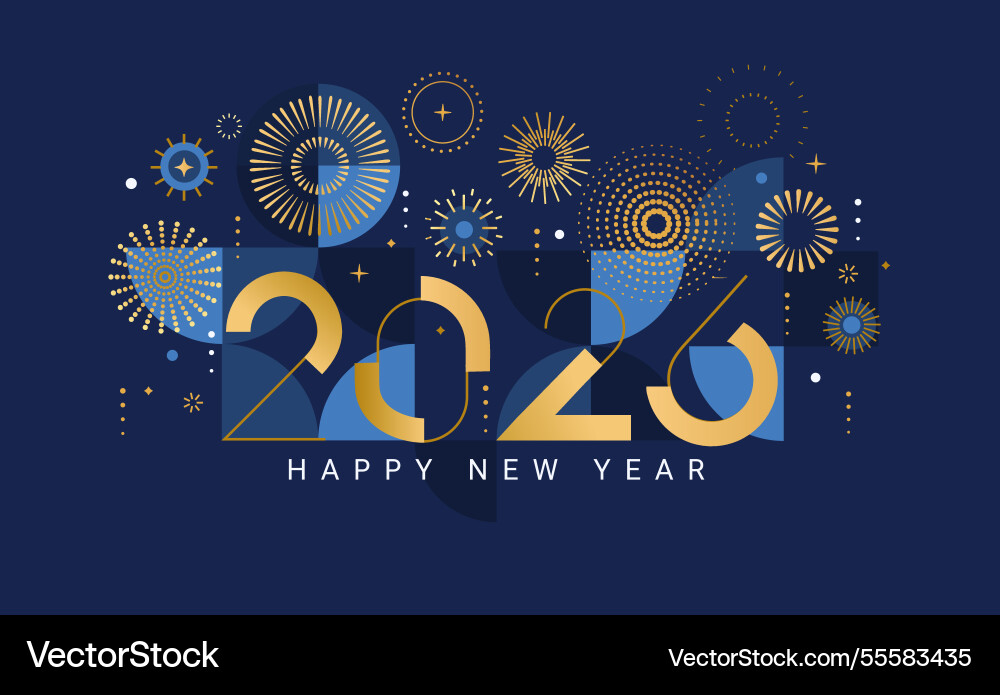 Elegant card for celebrating 2026 new year Elegant card for celebrating 2026 new year vector image