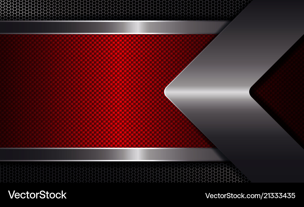 Geometric background with a red frame shiny vector image