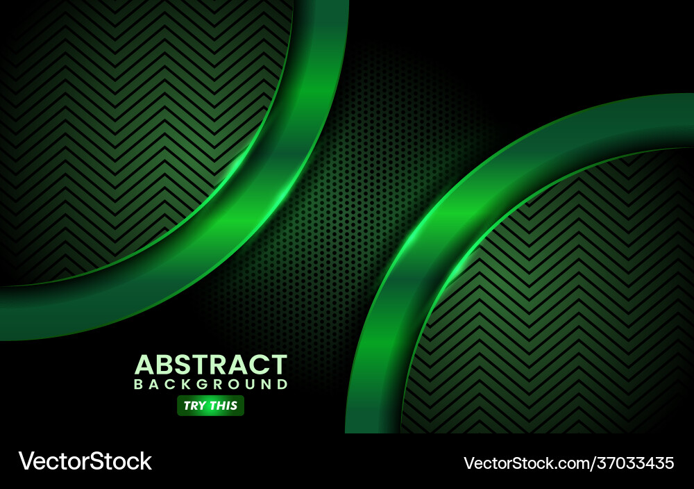 Overlapping Green Abstract Background Vector Image