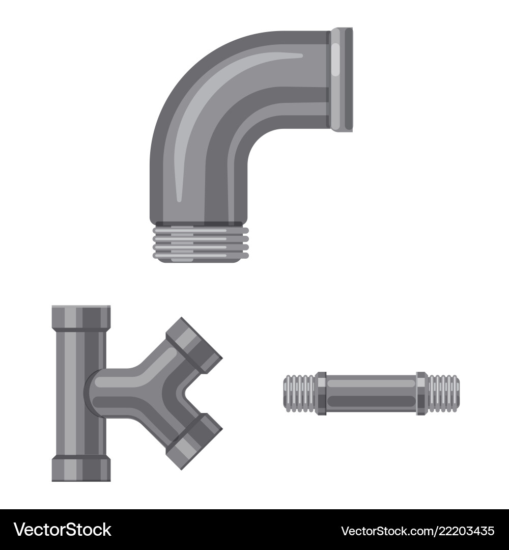 Pipe and tube sign Royalty Free Vector Image - VectorStock