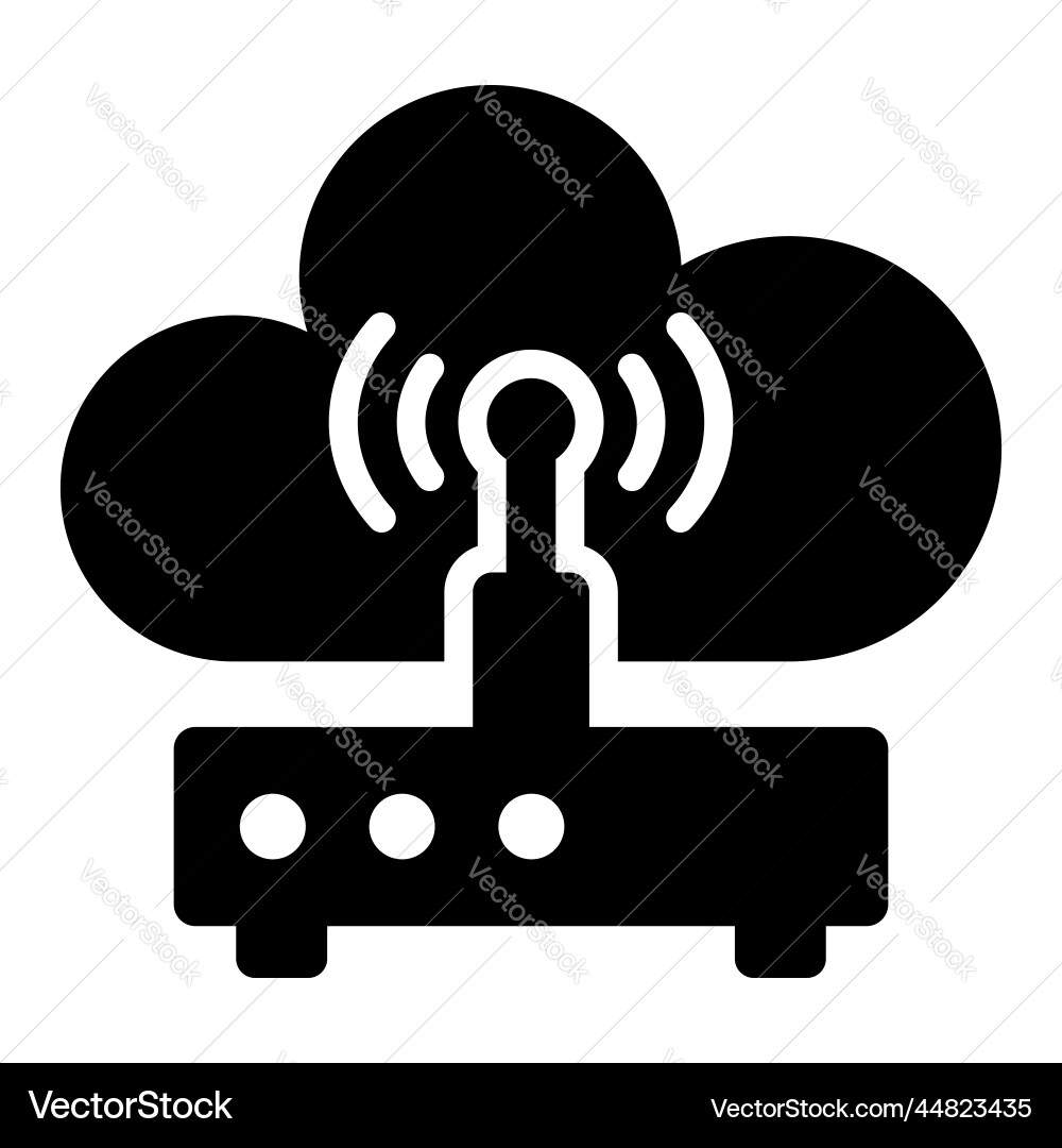 Wireless network icon user interface as a simple Vector Image