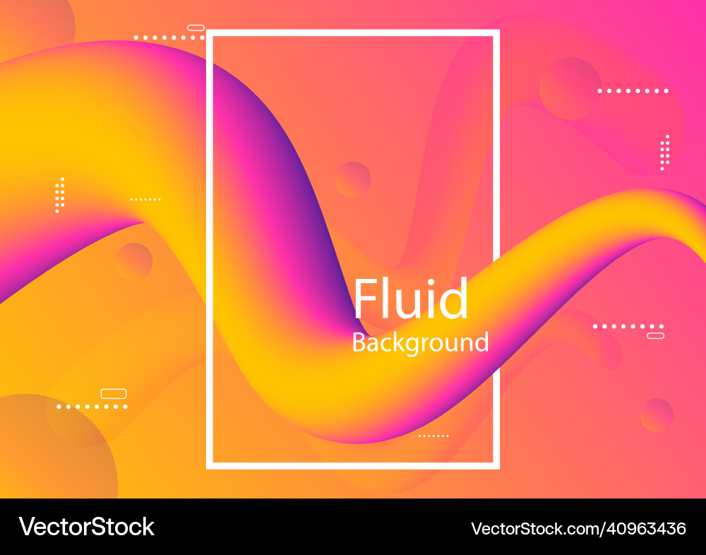Abstract background fluid liquid style gradient vector image