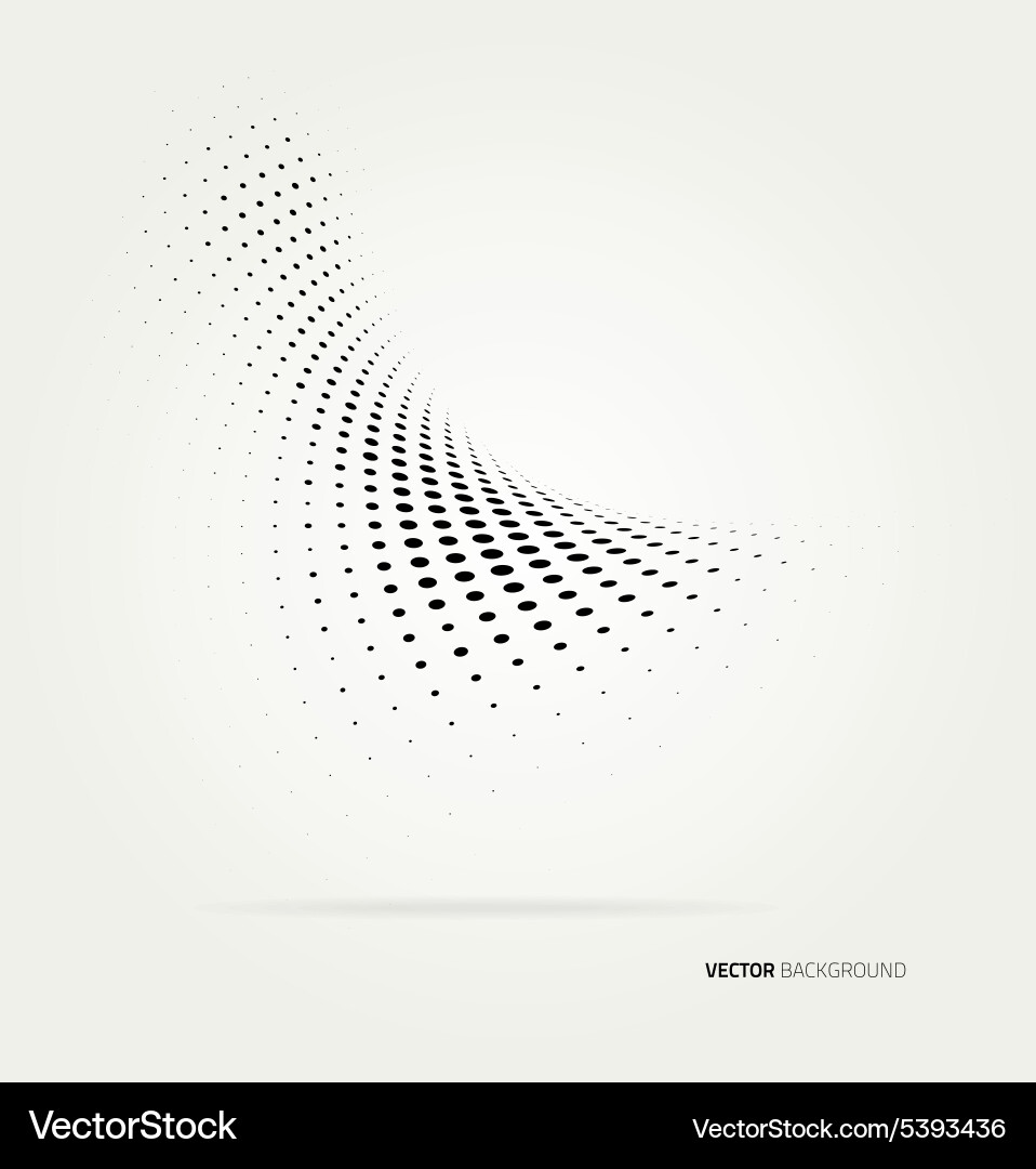 Abstract Halftone Dots Background vector image