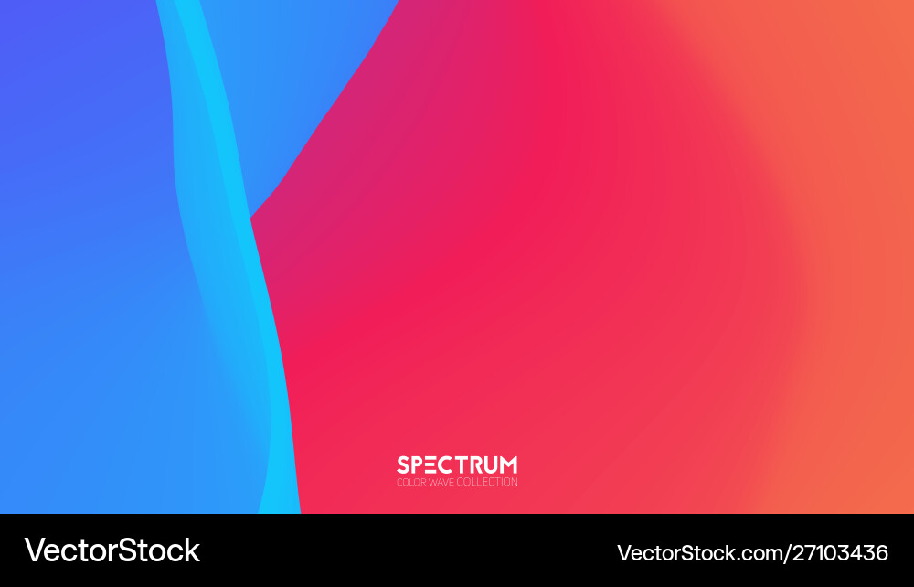 Fluid color blend spectrum background Fluid color blend spectrum background vector image