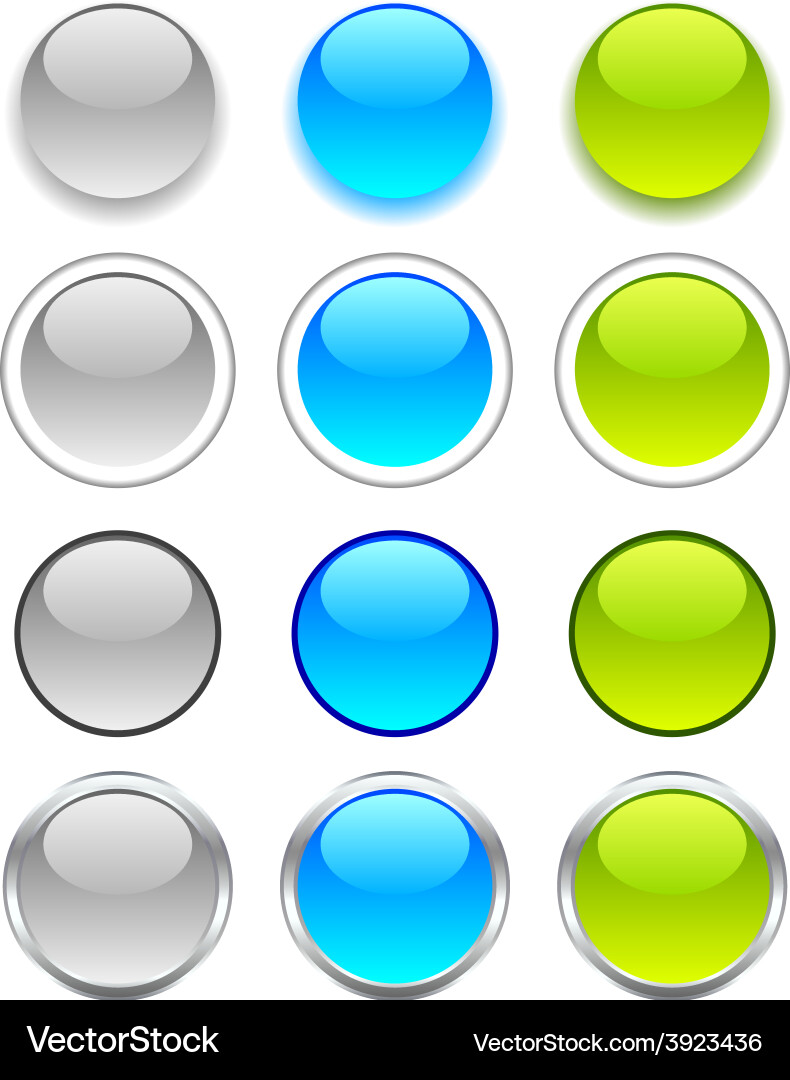 Internet buttons vector image