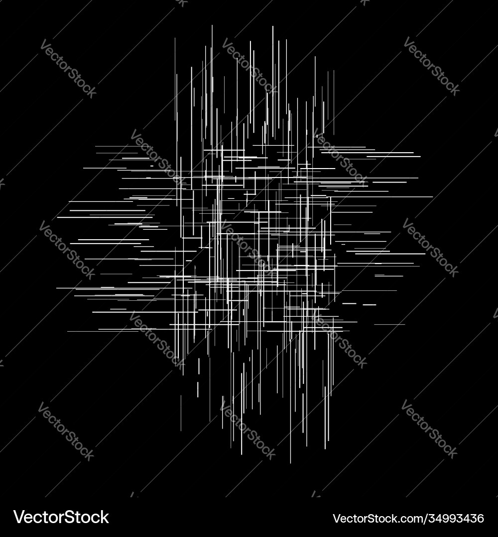 Irregular random lines harsh texture abrasion vector image