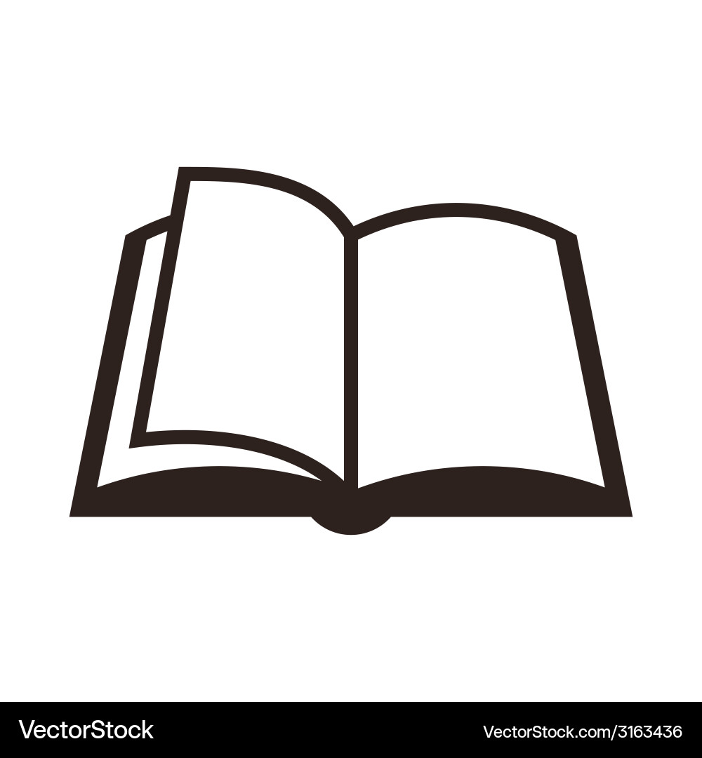 Open Book Icon Royalty Free Vector Image - VectorStock