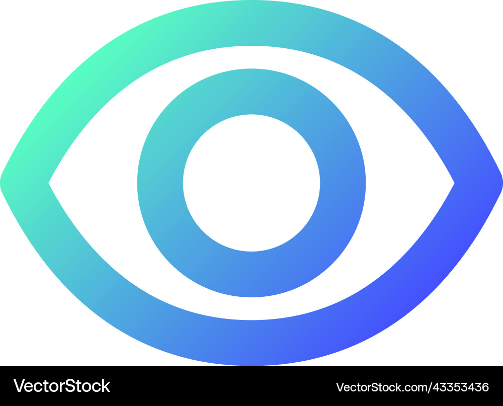 Seen pixel perfect gradient linear ui icon Seen pixel perfect gradient linear ui icon vector image