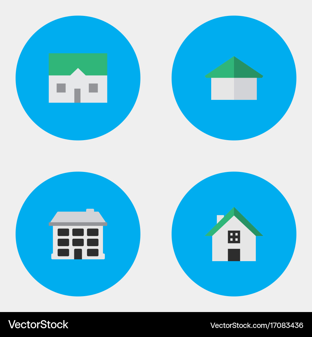 Set of simple real icons Vector Image