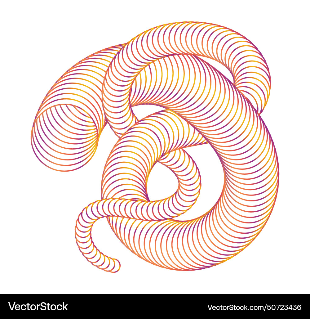 Spiral the dynamic shape of parallel lines Spiral the dynamic shape of parallel lines vector image