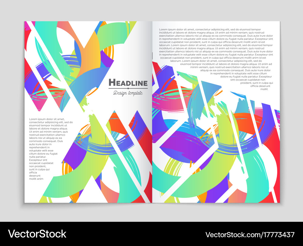 Abstract layout background set for art Vector Image