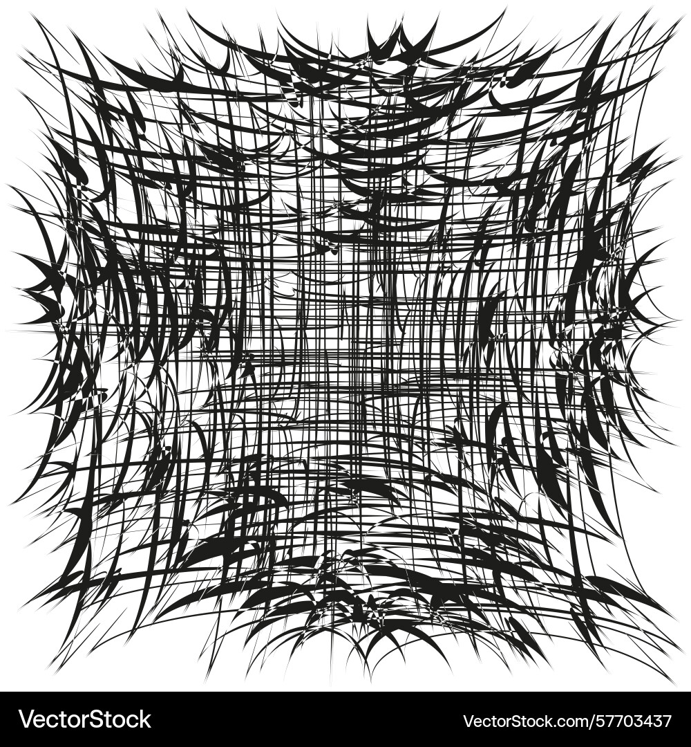 Abstract line grid chaotic scribble pattern dark Abstract line grid chaotic scribble pattern dark vector image
