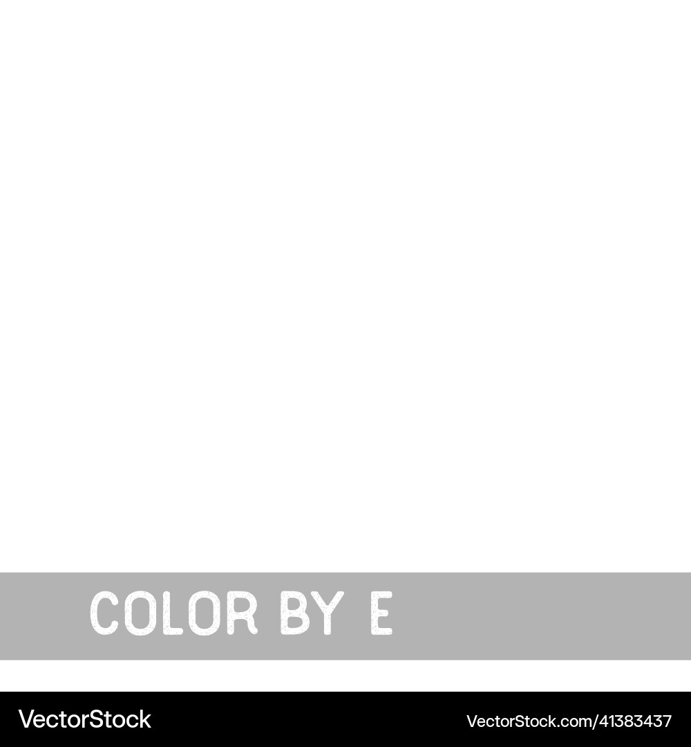Color by example learning alphabet letters Vector Image