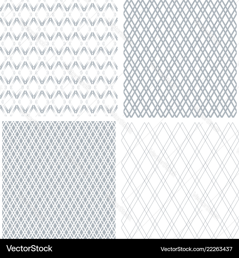 Diamond Lattice Patterns vector image