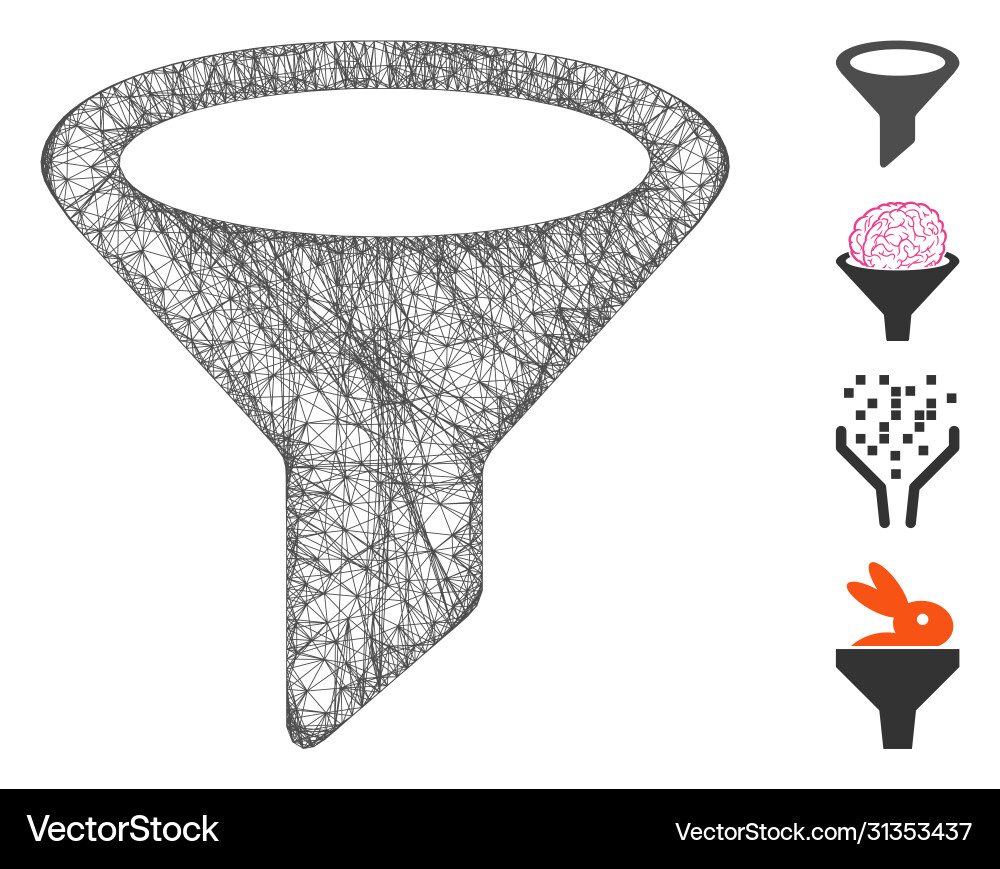 Filter web mesh Filter web mesh Vector Image