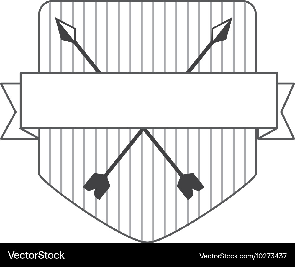 Frame with ribbon isolated icon design Vector Image