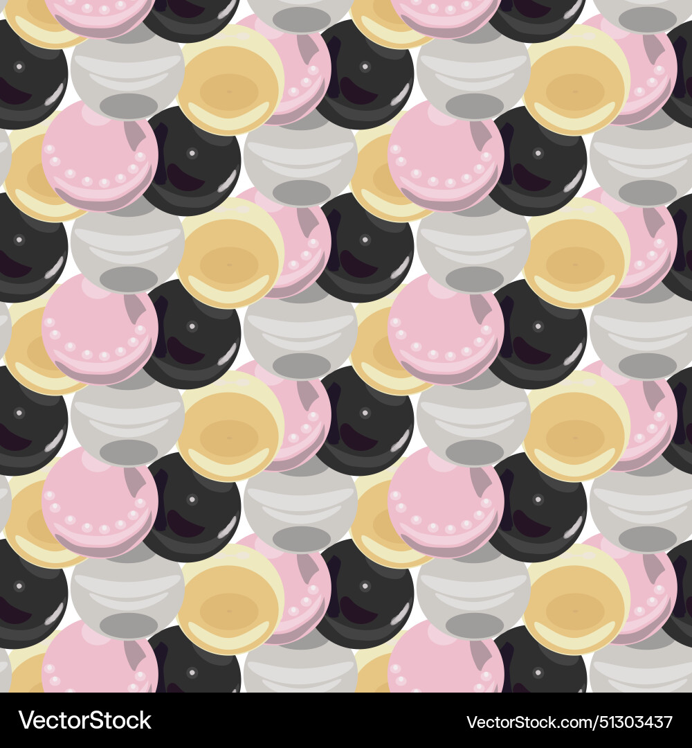 Pearl simple seamless pattern Pearl simple seamless pattern vector image