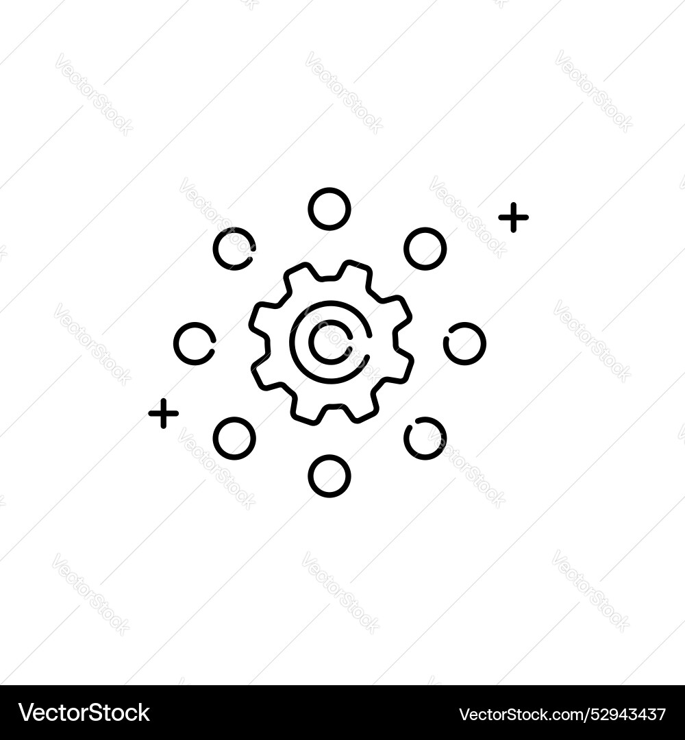 Reasoning icon design logic thinking decision vector image