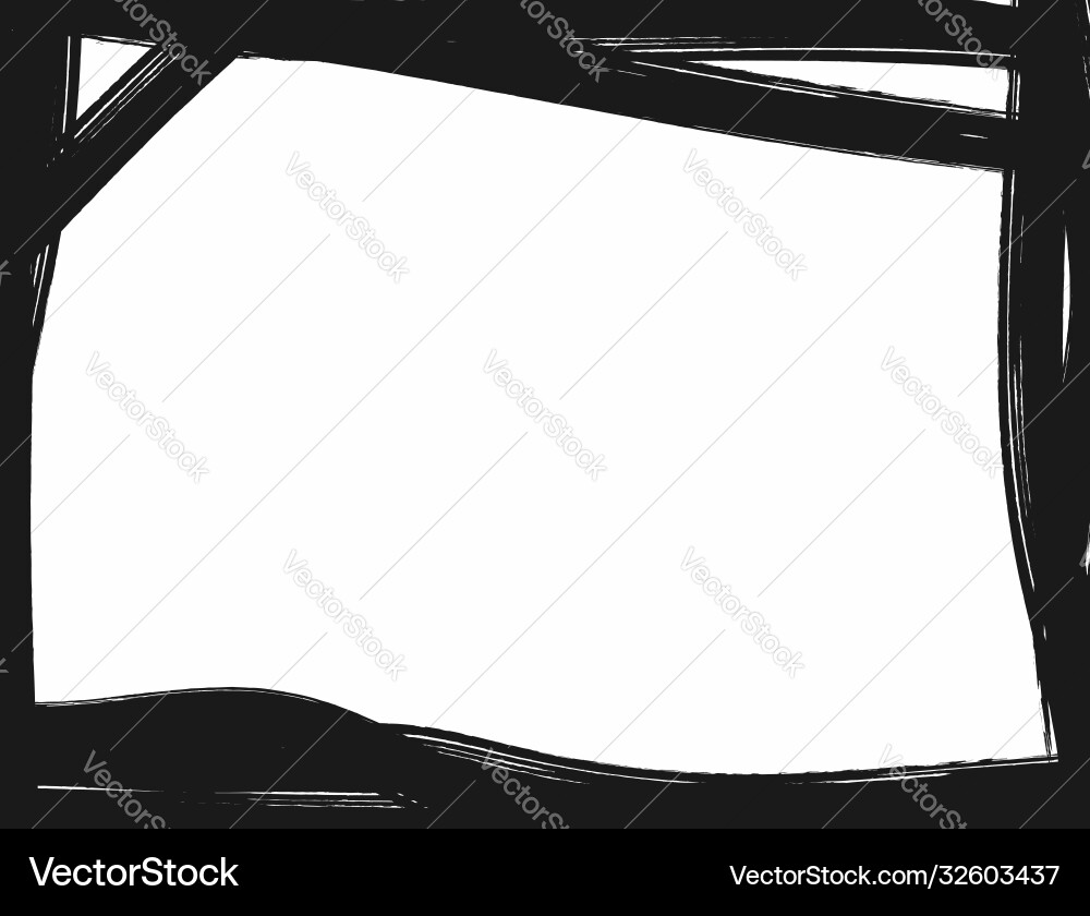 Rectangular background with uneven borders drawn Rectangular background with uneven borders drawn vector image