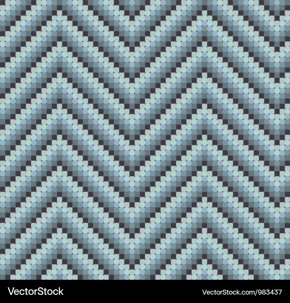 Retro Zigzag Mosaic Pattern Vector Image