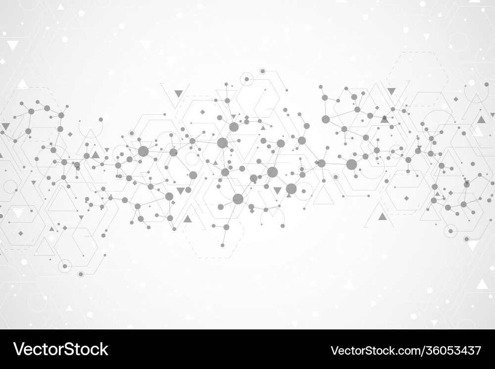 Structure molecule and communication dna atom Structure molecule and communication dna atom Vector Image