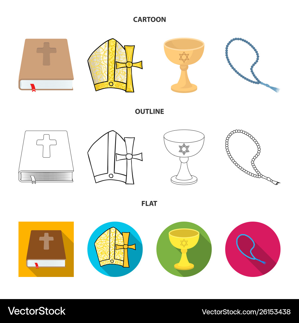Isolated object muslim and items symbol vector image