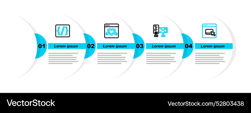 Set line browser files computer monitor screen Set line browser files computer monitor screen vector image