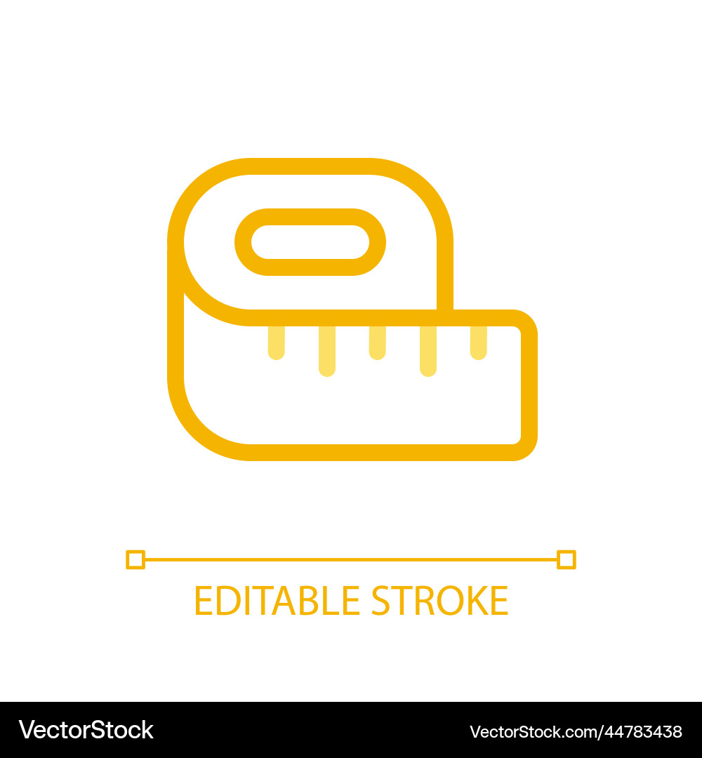 Tape line pixel perfect color linear ui icon Tape line pixel perfect color linear ui icon vector image